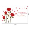 Decals Design 'Romantic Rose Flowers' Wall Sticker (PVC Vinyl, 50