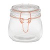 Tala 0.5L Glass Copper Clip Top Storage Jars Spices Flour