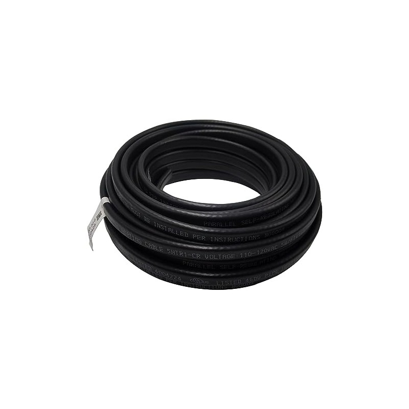 HEATIT HISFW 50-feet 120V Self Regulating Heating Cable, Wet or