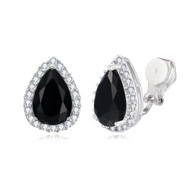 EVER FAITH Women's Full Cubic Zirconia Wedding Teardrop Stud Earrings, Cubic Zirconia, Cubic Zirconia