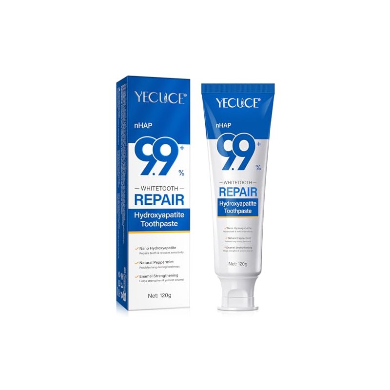 9.9% Hydroxyapatite Toothpaste, Natural Nano Hydroxyapatite Toothpaste for Enamel Support