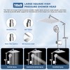 All Metal Rain Shower Head, 10” High Pressure Rainfall Shower