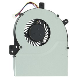 vhbw CPU / GPU Cooling Fan Compatible with Asus K55X K55 K55A K55D K55DR K55V K55VD K55VM Notebook Laptop with 4 Pin Connector