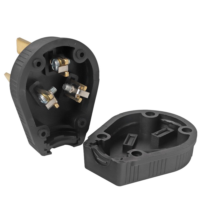 TENINYU 3-Pole, 3 Wire Dryer Plug Extension Cord Replacement Electrical
