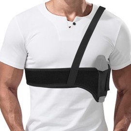 IC ICLOVER Shoulder Holster for Concealed Carry, Universal Underarm Gun Holster for Men Women, Deep Concealment Shoulder Holsters Fits Most Subcompact Compact Pistols