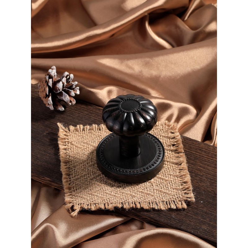 SORWDUERM Oil Rubbed Bronze Knobs Passage Door Knobs Interior Door