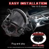CHUSYYRAY Pair Fog Light Lamp Housing Assembly For 2010 2011-2014