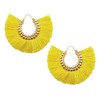 Tassel Hoop Earring Statement Thread Dangle Earrings Stylish Long Fringe