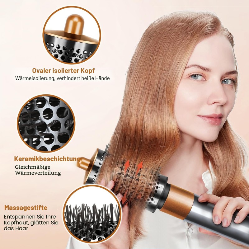 Chuancheng Upgraded Large Round Volume Brush for Dyson Airwrap HS01