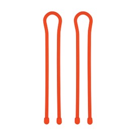 Nite Ize GT18-31-2R3 Original Gear, Reusable Rubber, 18 Inch, 2-Pack, Bright Orange, Made in The USA Twist Tie, 2 Count (Pack of 1)