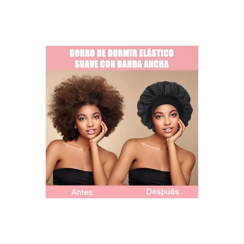 8pz Curly Ondas En Cabello Rizos Sin Calor Tubo+ Gorro