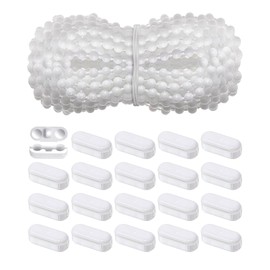 harukita Ball Chain Connector Blind Bead Chain Cord Chain Connector Bead Extension Cord for Window Curtain Blind Replacement Parts Crimp Clip Link