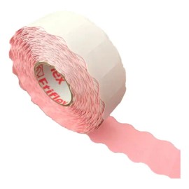 Rollo De Etiqueta Rosa Etiflex Para Foliadora 1500 Etiquetas                                                                                          