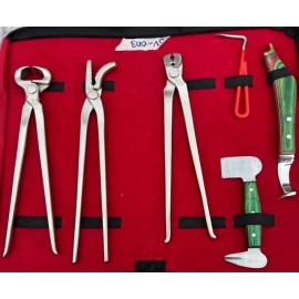 SOI Starry Ocean Inc Heavy Duty Professional Horse Care Farrier Tool Kit Hoof Clincher Nipper RASP
