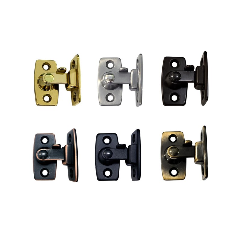 QCAA Heavy Forged Solid Brass Door Latch, 90 Degree Right