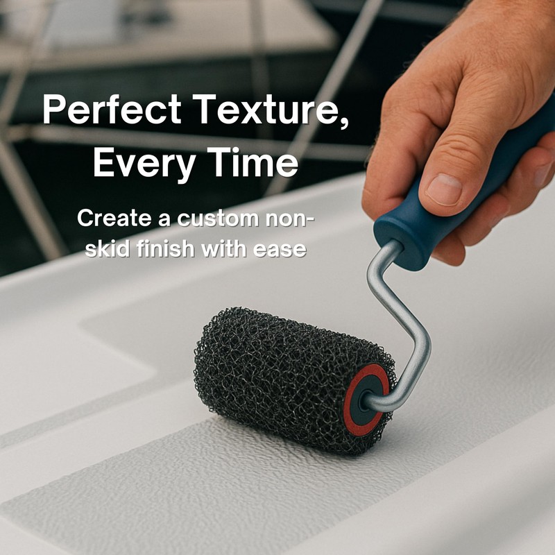 KiwiGrip Roller for Non-Skid Coating Application - Black, 4-Inch -