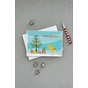 Border Canary Merry Christmas Greeting Cards and Envelopes Pack of