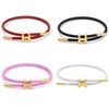 Bracelet with Adjustable Design Polished H Shape Buckle, Bracelets for