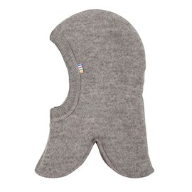 Joha Slip-On Hat Balaclava Hat 100% Merino Wool Unisex Scarf Hat Scarf Winter Balaclava for Children and Baby 0-9 Years Size 50 cm Light Brown, light brown