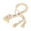 BTSKY 2 Pieces Natural Cotton Curtain Rope Tiebacks-Handmade Curtain Decorative
