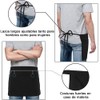 Lumbor37 Delantal de Cintura, Delantales con Bolsillo Triple, Resistente al