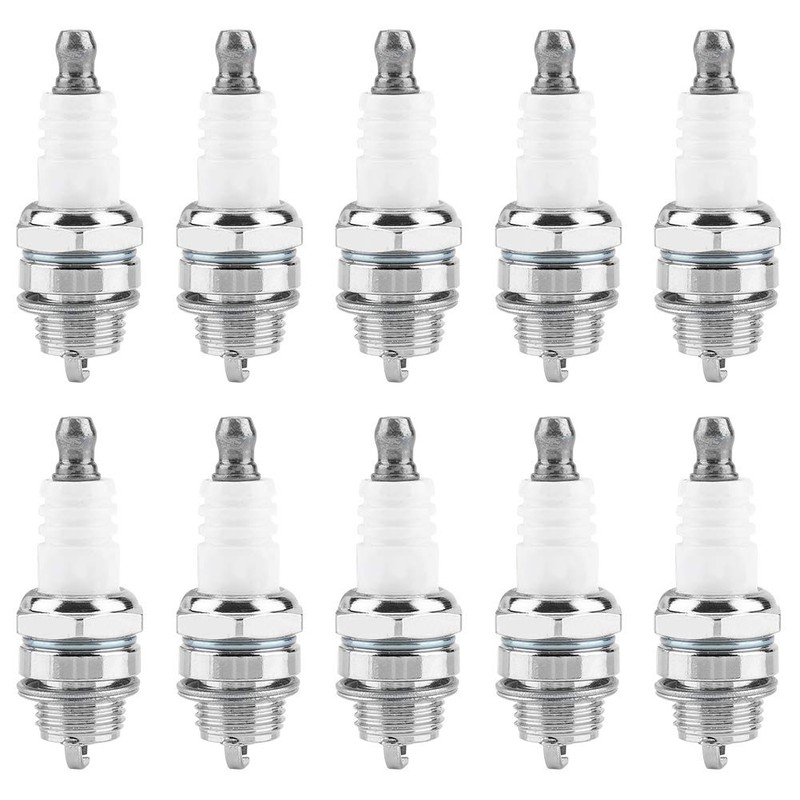 Spark Plugs, 10Pcs Trimmer Spark Plug Brush Cutter Trimmer Chain