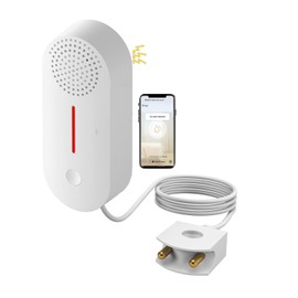 UanTii Smart Water Leak Sensor with Sound Alarm Tuya WiFi Water Overflow Level Detector Wireless Flood Leakage Sensor Remote Monitor through Smart Life App
