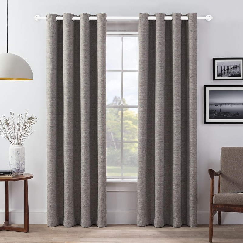 eTeckram Energy Saving Wrap Around Blackout Return Adjustable Window Curtain