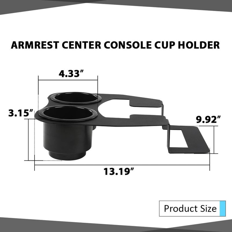 CHEDA Armrest Center Console Cup Holder Compatible with Chevy OBS