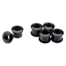 GIZA PRODUCTS YCK00100 Chainring Fixing Bolts, Black, 0.2 inches (6 mm), Set of 5