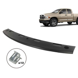 DOTCOM Dash Cover Trim Cap Compatible with Dodge Ram 1500 2500 3500 Pickup 2002 2003 2004 2005 Upper Black Plastic Dashboard Panel 5GT31XDVAB 5GT31XDVAC 5GT31XDVAA