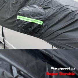 BEXITA Car Windshield Snow Cover Half Car Cover Waterproof Outdoor Front Windscreen Cover for Automobiles Protect from Sun Ice Frost & Snow Universal Fit for Sedan