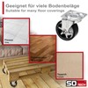 Set of 4 Decorative Design Furniture Castors RAPID Castors Diameter