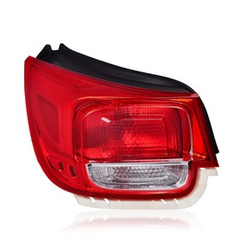 G-PLUS Tail Light Compatible with Chevy Malibu LT/LS/Eco 2013 2014 2015/Fit 2016 Malibu Limited Outer Tail Lamp Left Driver Side Red/ClearLens Black Housing GM2804110(3 Plug)