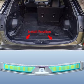 Beautost Fit for Subaru New Forester 2025 Rear Inside Bumper Sill Plate Guard Cover Trim Stainless Steel (Silver)