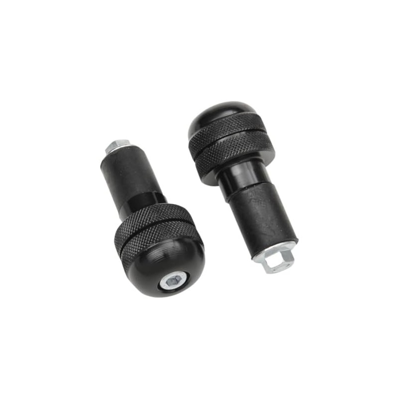 Anti-Vibration Motorcycle Bar End 7/8" Hollow Bars (Black)