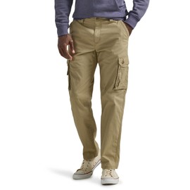 Lee Men's Wyoming Relaxed Fit Cargo Pant, KC Khaki Ripstop, 38W x 32L
