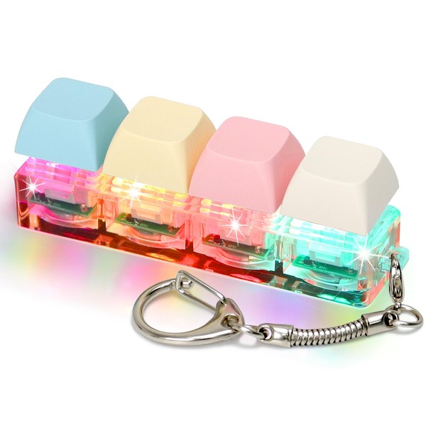 Keyboard Fidget Toys for Adults Keyboard Clicker with LED Light