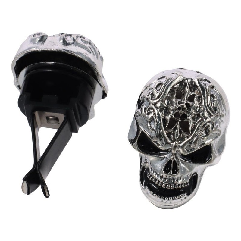 2 Pcs Cool Skull Vent Clips,Metal Skull Head Diffuser Vent