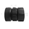 Lesso 2''ABS Union 2-Inch X 2-Inch Hub Union,Black 2 Inch