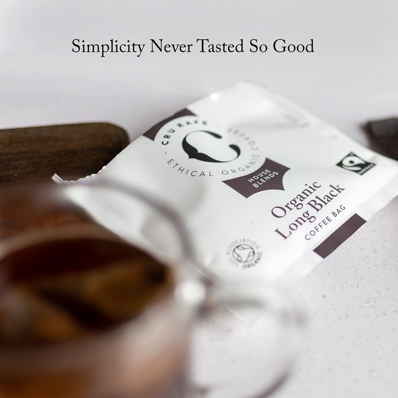 Cru Kafe Coffee Bags, Strong Big Bodied & Smoky-Sweet, 30
