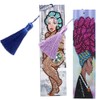 2 Set Diamond Bookmarks 5D DIY Painting Crystal Rhinestones Embroidery