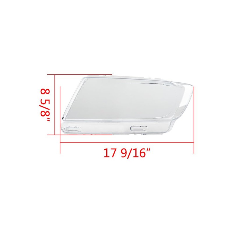 Anzios Left Right PC Transparent Lens Headlight Covers Compatible for