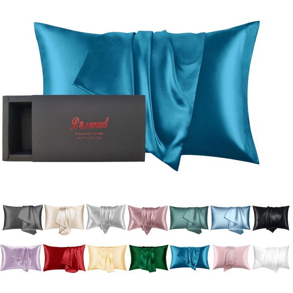 USA Made 100% Silk Pillowcase Peacock, Certified 6A Grade 22