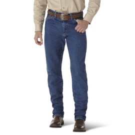 Wrangler Men's George Strait Cowboy Cut Original Fit Jean, Heavyweight Stone Denim, 32W x 36L