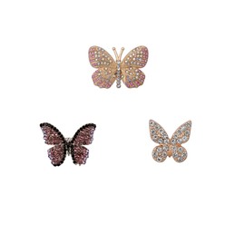 XQNB Bling Shoe Charms Butterfly Shoes Decoration Accessories for Women Girls Party Birthday Favor
