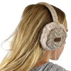 C.C Soft Winter Warm Adjustable Headband Ear Warmer Earmuffs, Beige