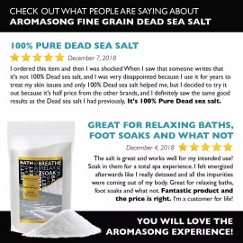 Aromasong La Sal Del Mar Muerto, Sales De Baño Mineral Spa, 5 Libras D