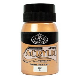 Royal & Langnickel Essentials Acrylic Jar Paint, 500ml, Gold