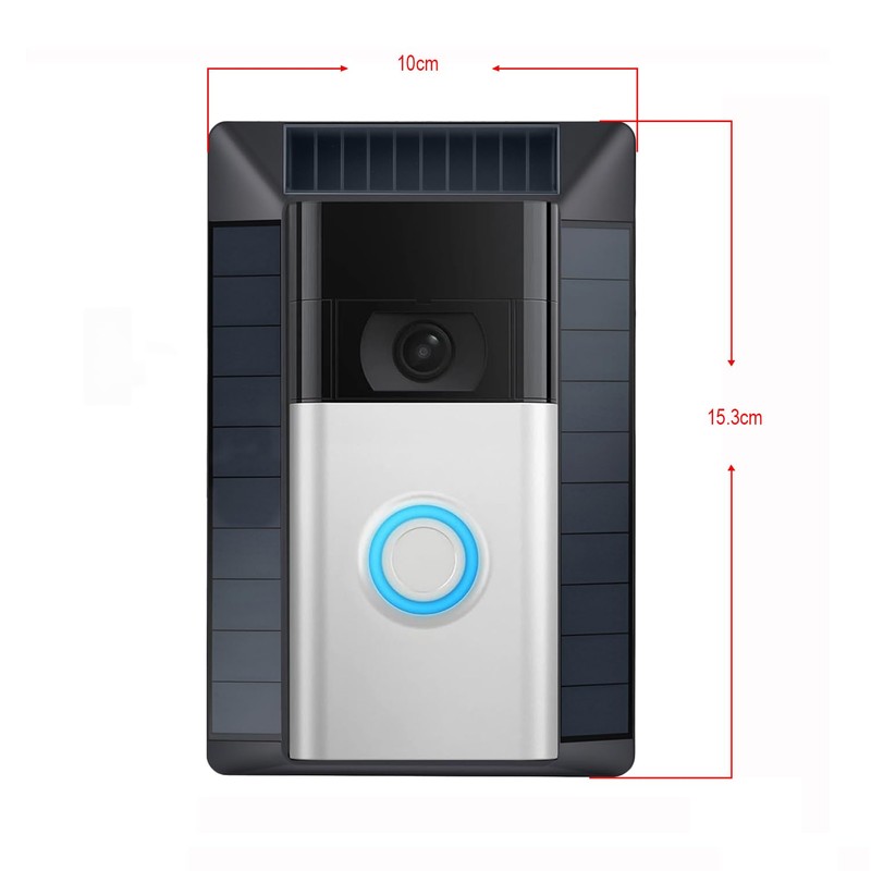Fansoun Solar Charger Compatible with Ring Video Doorbell (2020 Release),